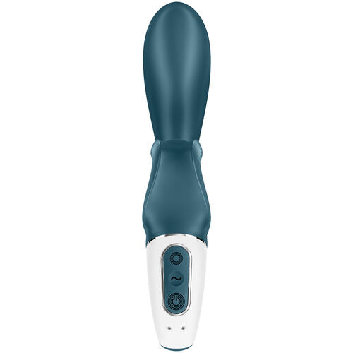 HUG ME VIBRADOR RABBIT CON APP AZUL RECARGABLE USB SATISFYER