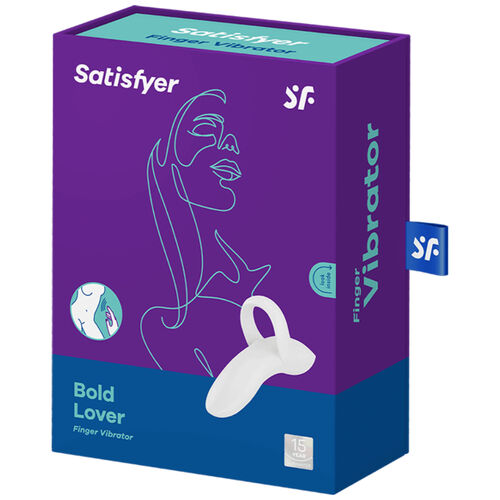 BOLD LOVER VIBRADOR PARA DEDO BLANCO SATISFYER