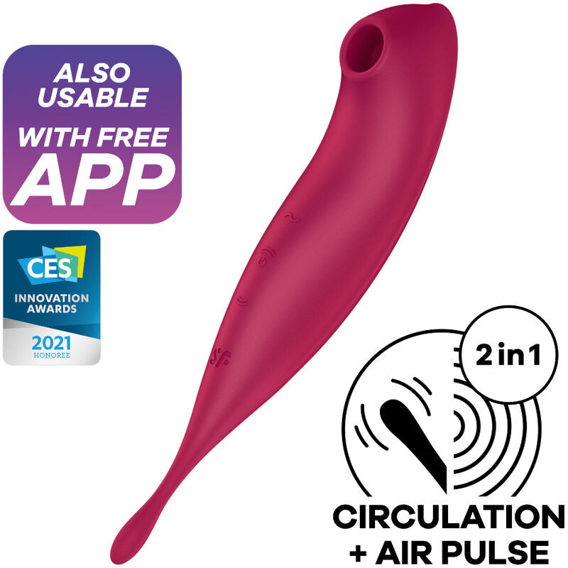 VIBRADOR ESTIMULADOR CON APP SATISFYER - TWIRLING PRO+