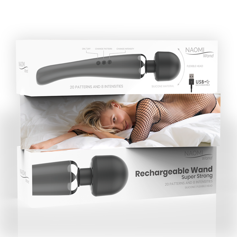 NEW SUPER STRONG MASSAGER MASAJEADOR WAND RECARGABLE USB