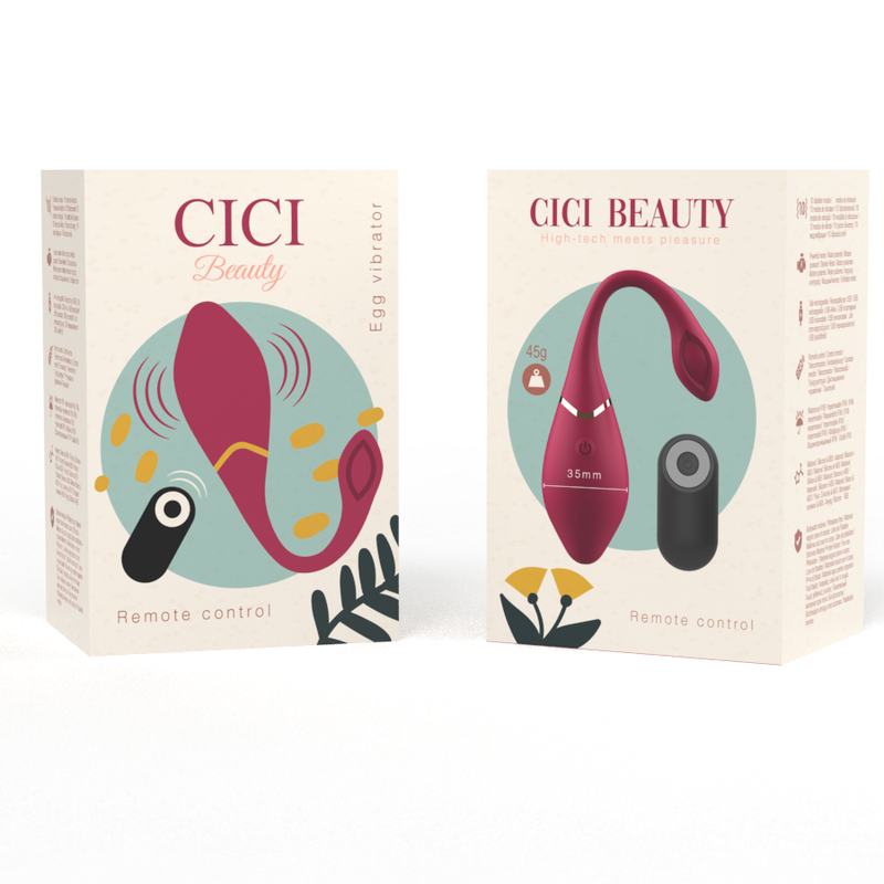 HUEVO VIBRADOR CICI BEAUTY - SILICONA PREMIUM CONTROL REMOTO