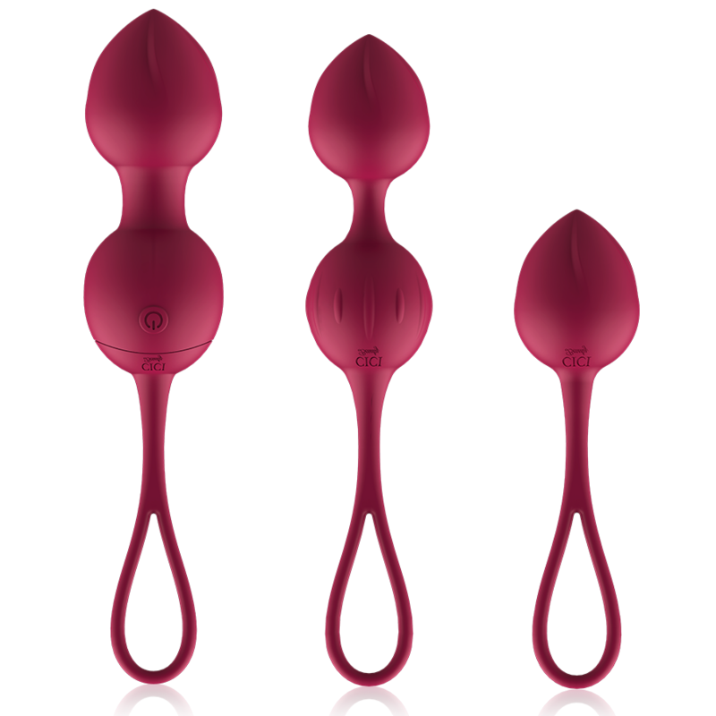BOLAS VIBRADORAS 35 + 60 + 65 GRAMOS SCICI BEAUTY - 3 BOLAS A CONTROL REMOTO DE SILICONA PREMIUM