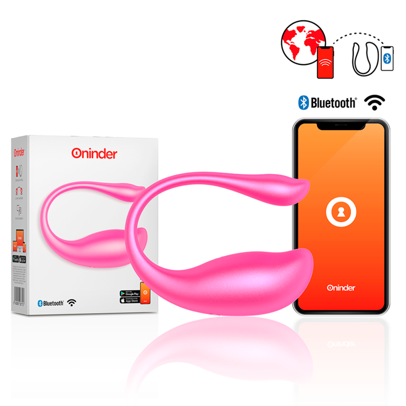 NAIROBI HUEVO VIBRADOR ROSA CON APP GRATUITA RECARGABLE USB