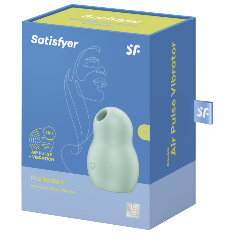 PRO TO GO 1 DOBLE ROJO ESTIMULADOR Y VIBRADOR ONDAS DE PRESIÓN SATISFYER