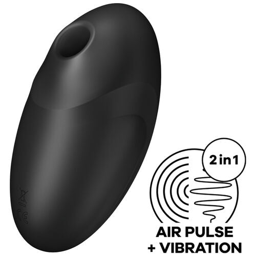 VULVA LOVER 3 NEGRO ESTIMULADOR Y VIBRADOR ONDAS DE PRESIÓN SATISFYER
