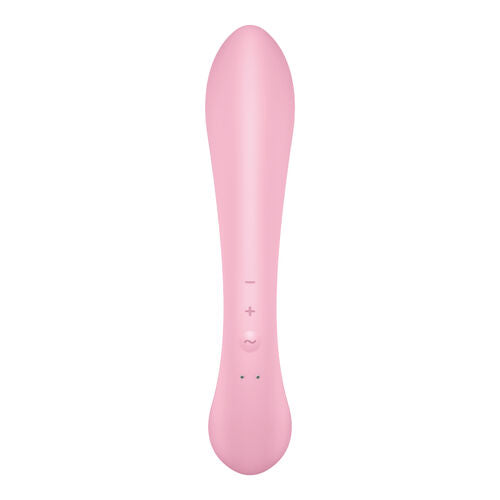 SATISFYER - TRIPLE OH VIBRADOR HÍBRIDO AZUL