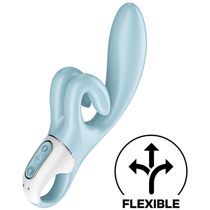 TOUCH ME VIBRADOR RABBIT FLEXIBLE ROJO RECARGABLE USB SATISFYER