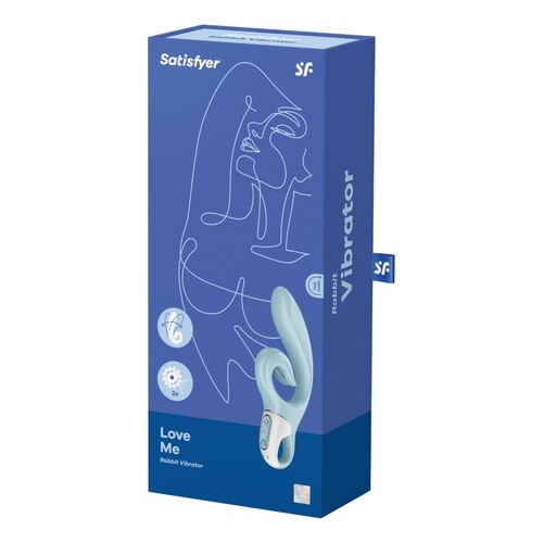 VIBRADOR RABBIT PARA CLÍTORIS Y PUNTO G SATISFYER - LOVE ME VIBRADOR