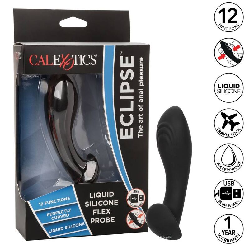 PLUG ANAL SILICONA FLEXIBLE CALEXOTICS - LIQUID SILICONE FLEX PROBE