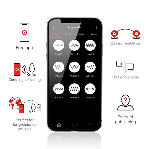 PLUG ANAL VIBRADOR SILICONA CON APP ONINDER - RIO