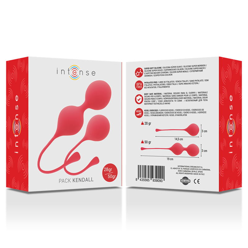 INTENSE - BOLAS KEGEL PACK KENDALL ROJO 28GRS + 50GRS