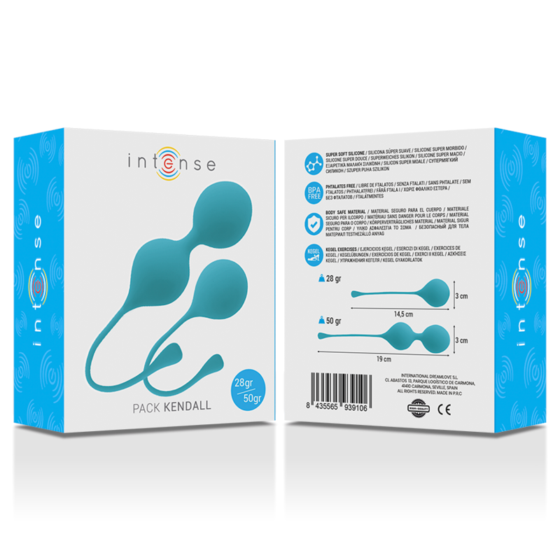 INTENSE - BOLAS KEGEL PACK KENDALL AZUL 1 BOLA 28GRS + 2 BOLAS 50GRS