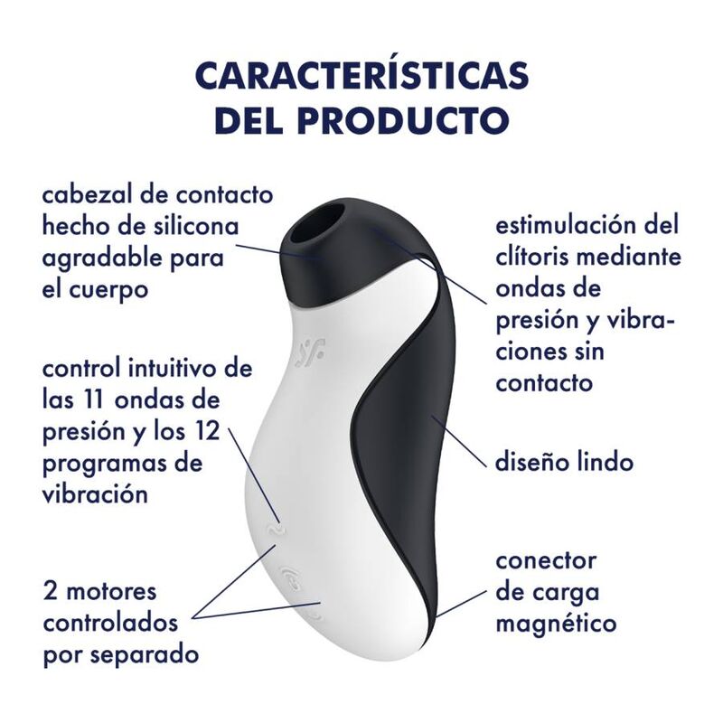 SATISFYER - ORCA AIR PULSE ESTIMULADOR + VIBRACIÓN
