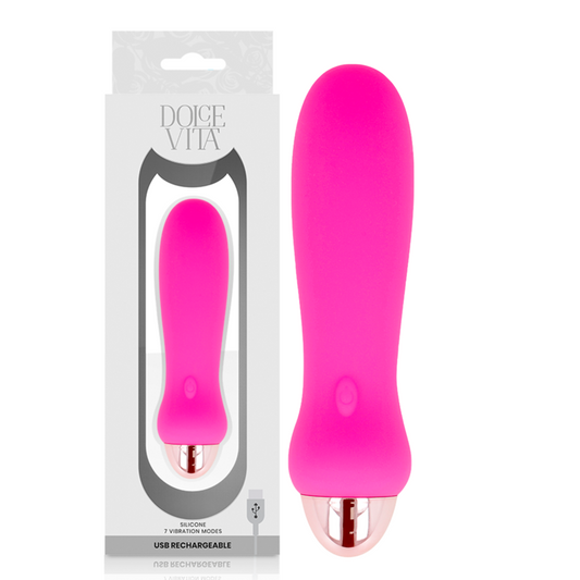 FIVE ROSA MINI VIBRADOR RECARGABLE USB 7 VELOCIDADES
