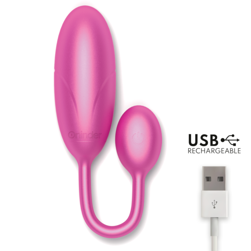 HUEVO VIBRADOR ONINDER - DENVER ROSA 7 X 2.7 CM - APP GRATUITA