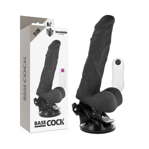 VIBRADOR REALISTICO 21 CM -O- 5 CM BASECOCK - VIBRADOR REALISTICO ARTICULABLE CONTROL REMOTO NATURAL