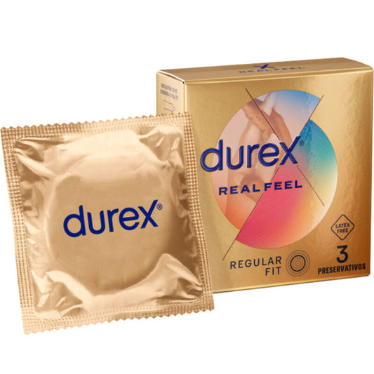 PRESERVATIVOS 3 UNIDADES DUREX - REAL FEEL