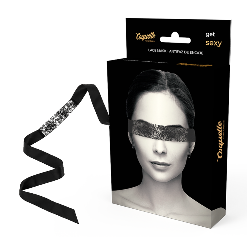 ANTIFAZ COQUETTE CHIC DESIRE - ENCAJE NEGRO CINTA