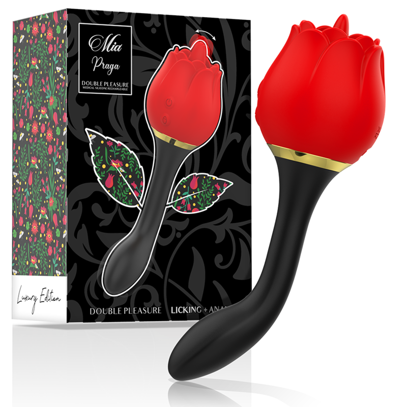 ESTIMULADOR DE CLITORIS CON LENGUA MIA - PRAGA DOUBLE PLEASURE LICKING + ANAL