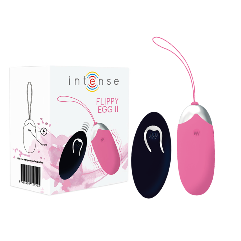 FLIPPY II HUEVO VIBRADOR RECARGABLE CON CONTROL REMOTO ROSA