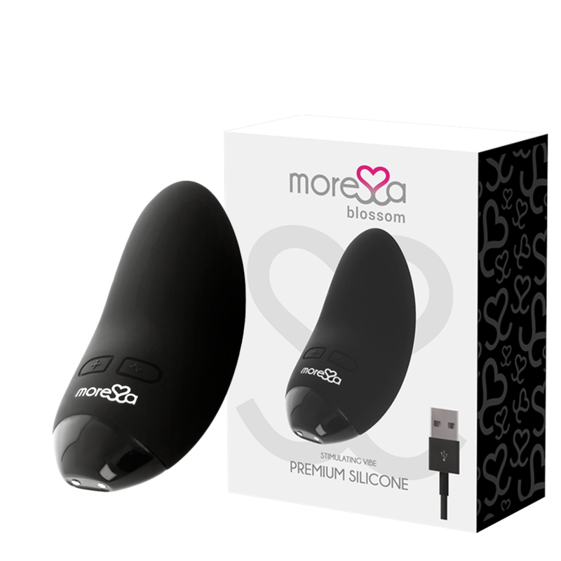 MASAJEADOR ESTIMULADOR DE CLITORIS MORESSA - BLOSSOM NEGRO
