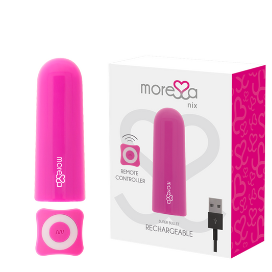BALA VIBRADORA MORESSA - NIX POTENTE MULTI JUEGOS CONTROL REMOTO ROSA
