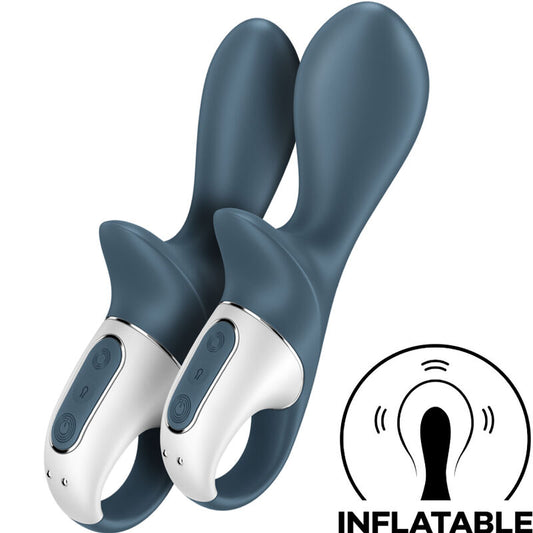 AIR PUMP BOOTY 2  VIBRADOR PUNTO G INFLEBLE GRIS OSCURO RECARGABLE USB