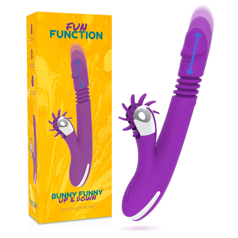 BUNNY FUNNY VIBRADOR RABBIR CON MOVIMIENTO UP & DOWN 2.0 RECARGABLE USB