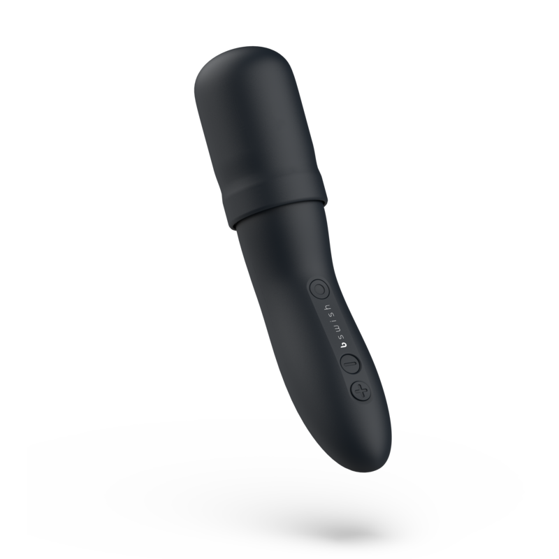 BTHRILLED VIBRADOR WAND PREMIUM NEGRO RECARGABLE USB CON CABEZAL INTERCAMBIABLE