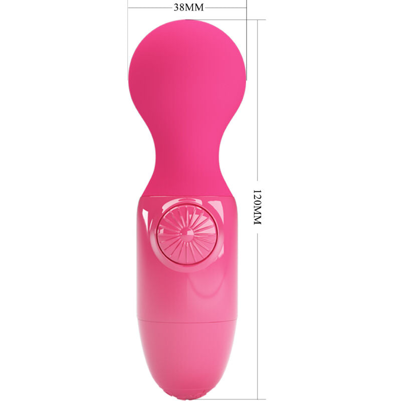 LITTLE CUTE MAGENTA MINI MASAJEADOR WAND RECARGABLE USB