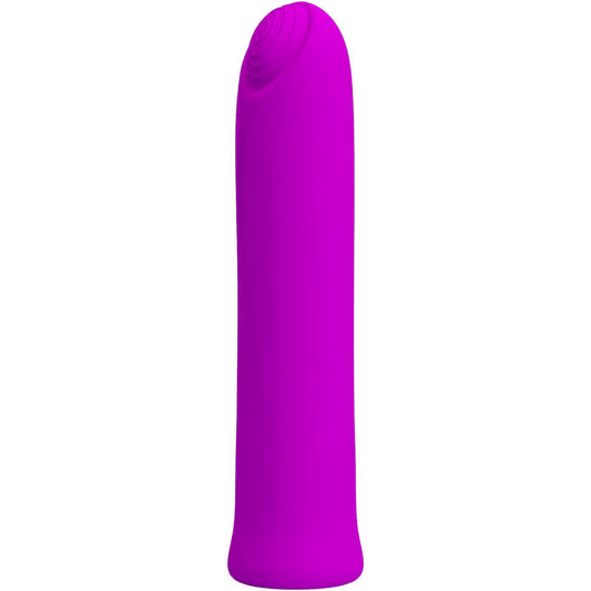 CURTIS MINI VIBRADOR SUPER POWER 12 VIBRACIONES SILICONA VIOLETA RECARGABLE USB