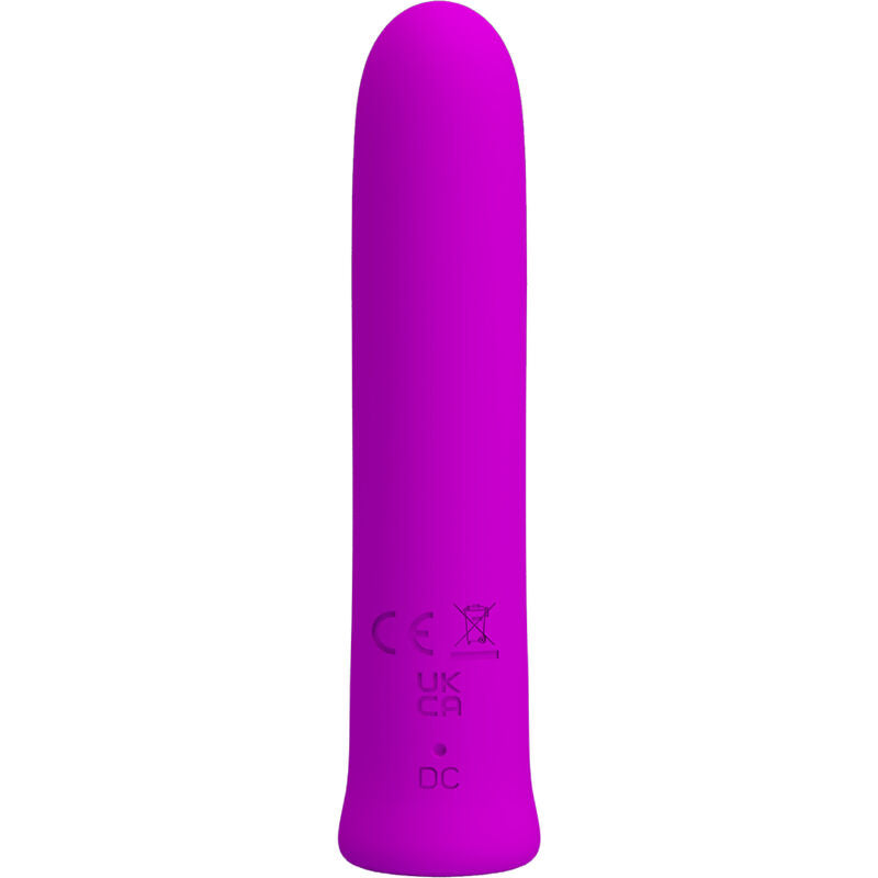 CURTIS MINI VIBRADOR SUPER POWER 12 VIBRACIONES SILICONA VIOLETA RECARGABLE USB