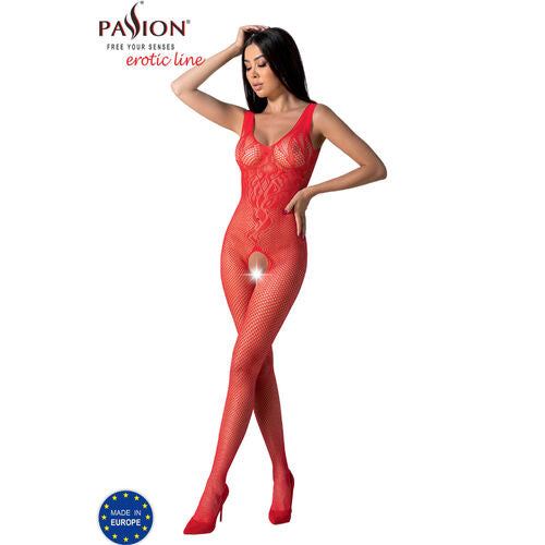 PASSION - BS098 BODYSTOCKING NEGRO TALLA UNICA