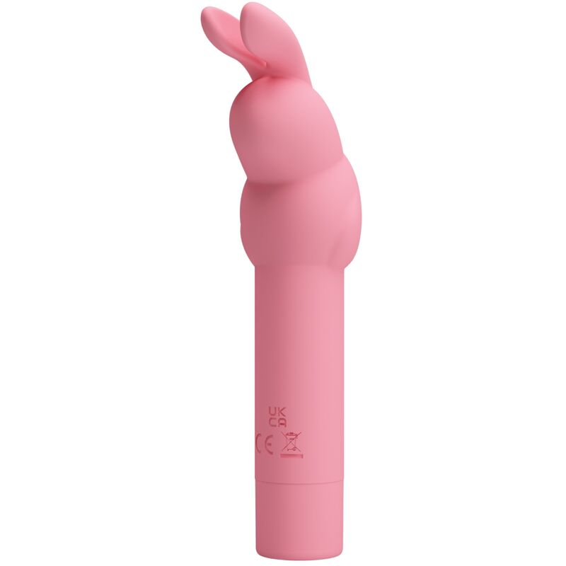GERARDO MINI VIBRADOR DE SILICONA CONEJO ROSA BATERÍA AAA