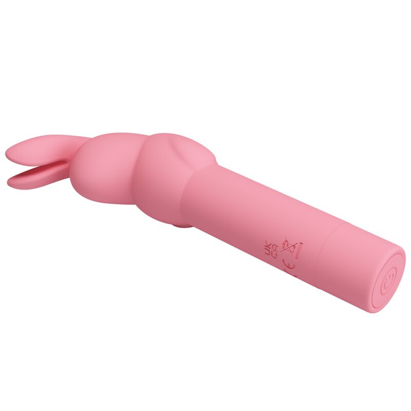 GERARDO MINI VIBRADOR DE SILICONA CONEJO ROSA BATERÍA AAA