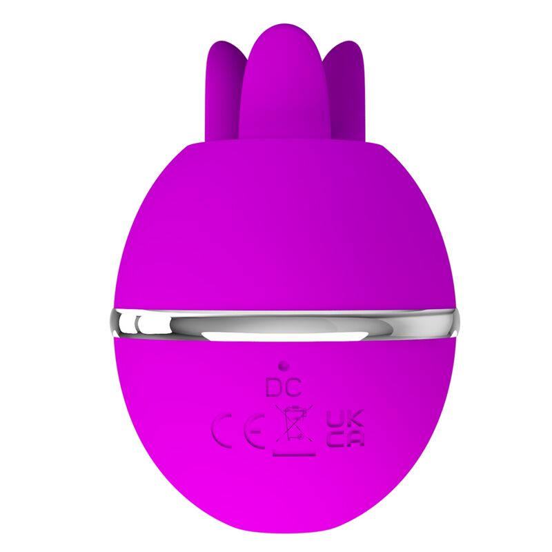 GEMINI ESTIMULADOR DE CLITORIS CON LENGUAS BALL REDONDO MORADO
