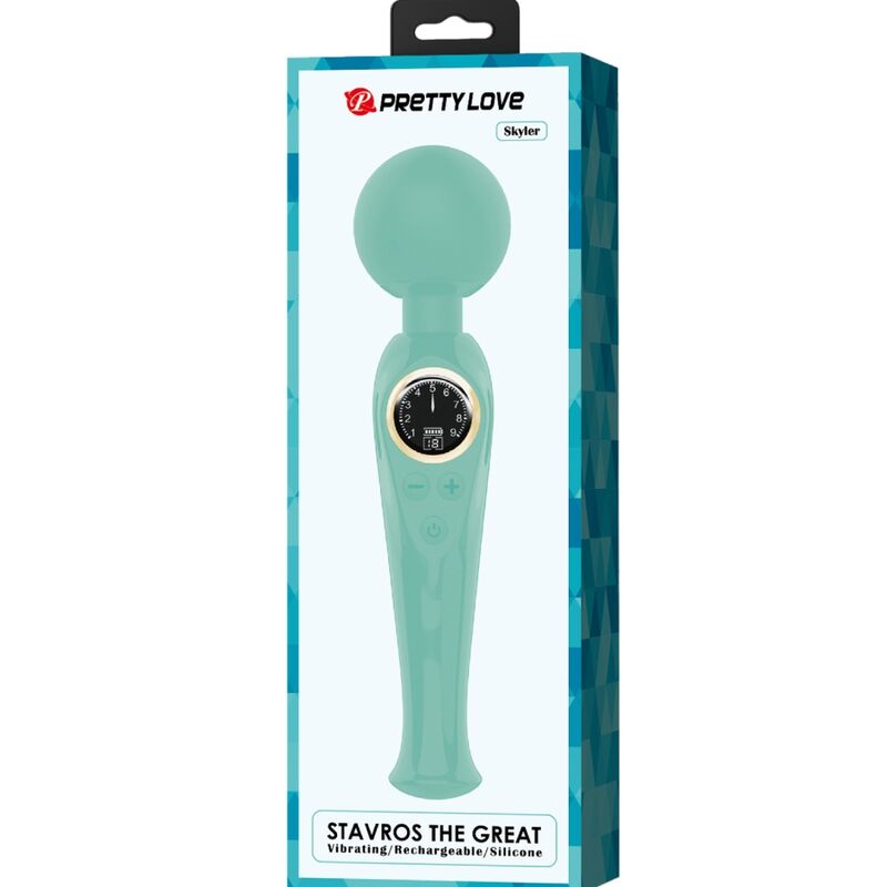 SKYLER VIBRADOR WAND VERDE RECARGABLE USB