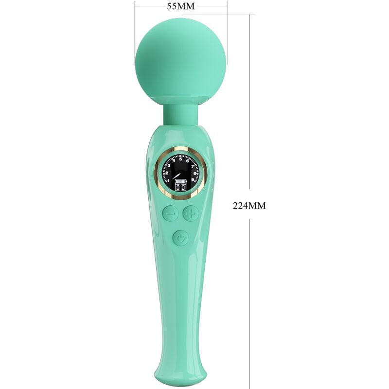 SKYLER VIBRADOR WAND VERDE RECARGABLE USB