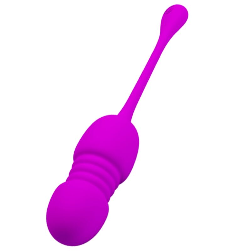 HUEVO VIBRADOR PRETTY LOVE - CALLIE RECARGABLE MORADO CON MOVIMIENTO DE EMPUJE