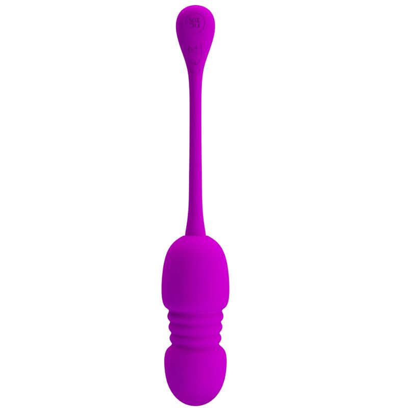 HUEVO VIBRADOR PRETTY LOVE - CALLIE RECARGABLE MORADO CON MOVIMIENTO DE EMPUJE