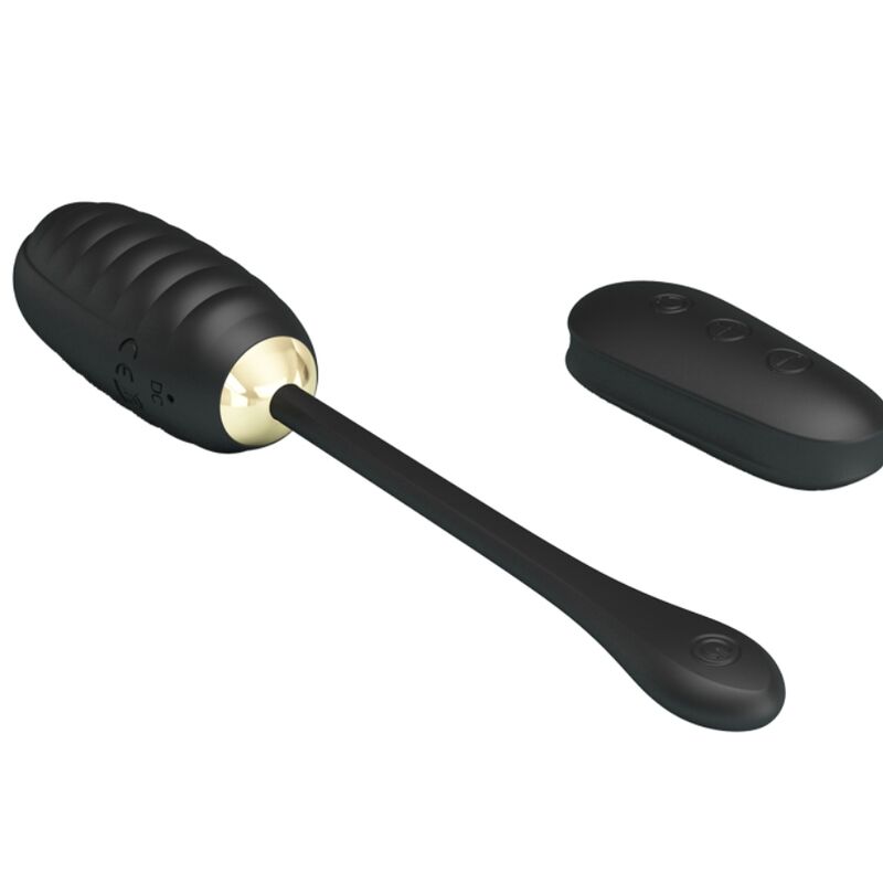 HUEVO VIBRADOR PRETTY LOVE - DOREEN DE LUJO RECARGABLE NEGRO CONTROL REMOTO