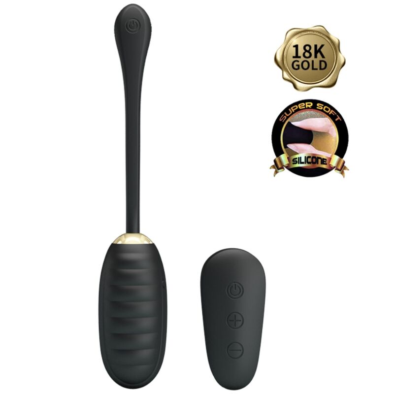 HUEVO VIBRADOR PRETTY LOVE - DOREEN DE LUJO RECARGABLE NEGRO CONTROL REMOTO