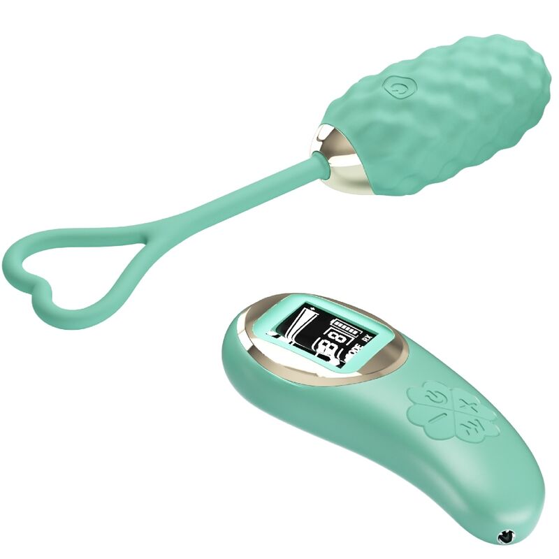 VIVIAN HUEVO VIBRADOR CON CONTROL REMOTO VERDE RECARGABLE USB