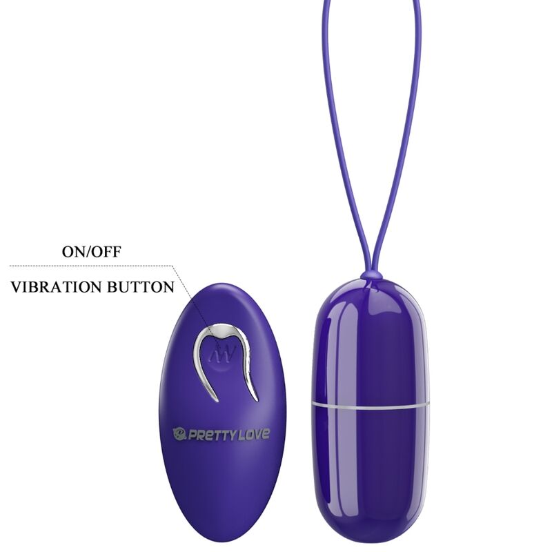 HUEVO VIBRADOR PRETTY LOVE - ARVIN YOUTH CONTROL REMOTO VIOLETA