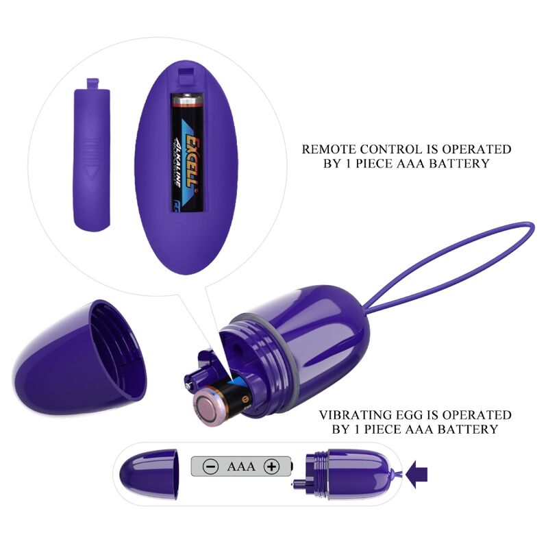 HUEVO VIBRADOR PRETTY LOVE - SELKIE YOUTH CONTROL REMOTO VIOLETA