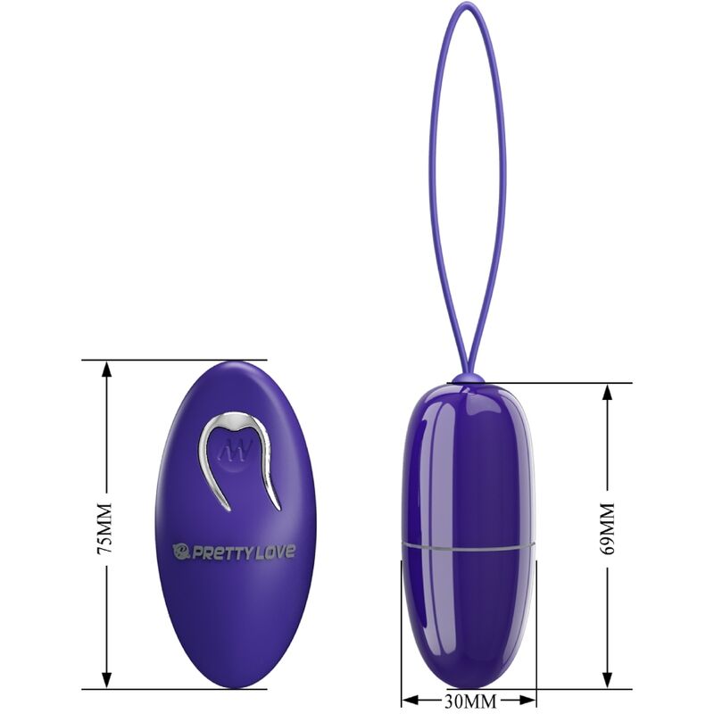 HUEVO VIBRADOR PRETTY LOVE - SELKIE YOUTH CONTROL REMOTO VIOLETA
