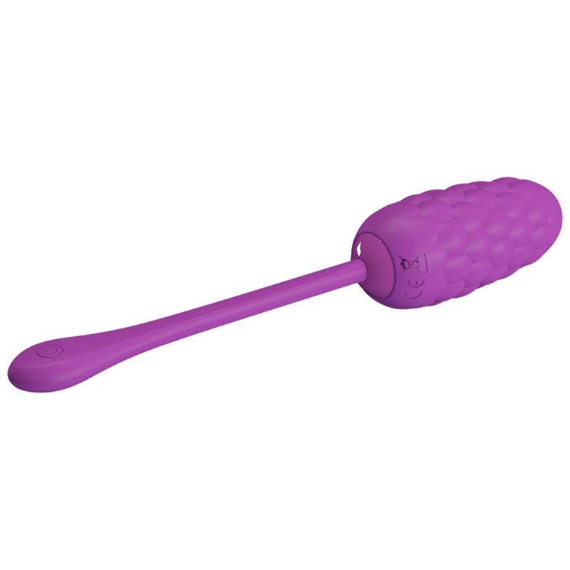 HUEVO VIBRADOR PRETTY LOVE - MARINA RECARGABLE CON TEXTURA MORADO