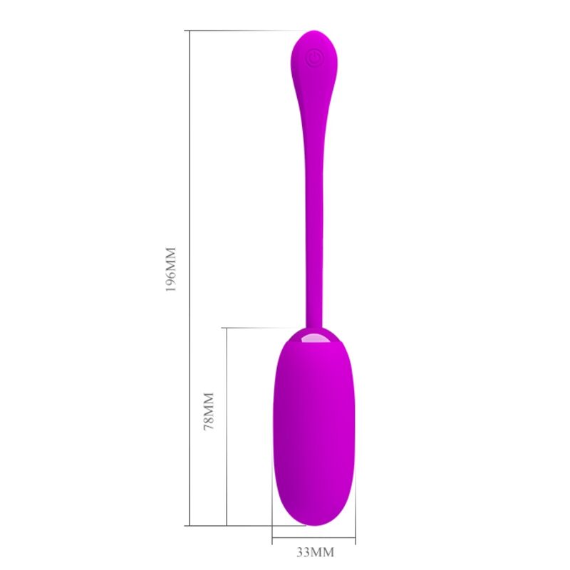 HUEVO VIBRADOR PRETTY LOVE - JULIUS IMPERMEBLE & RECARGABLE MORADO