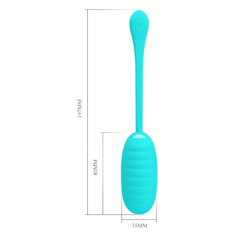 HUEVO VIBRADOR PRETTY LOVE - KIRK RECARGABLE VERDE CLARO