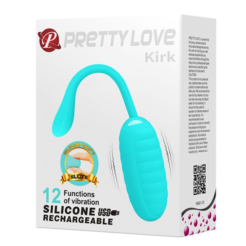 HUEVO VIBRADOR PRETTY LOVE - KIRK RECARGABLE VERDE CLARO